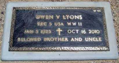 LYONS, OWEN VIRGIL - Maricopa County, Arizona | OWEN VIRGIL LYONS - Arizona Gravestone Photos