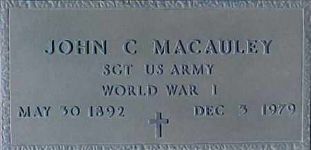 MACAULEY, JOHN C. - Maricopa County, Arizona | JOHN C. MACAULEY - Arizona Gravestone Photos