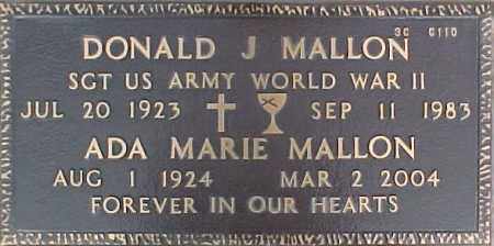 MALLON, ADA MARIE - Maricopa County, Arizona | ADA MARIE MALLON - Arizona Gravestone Photos