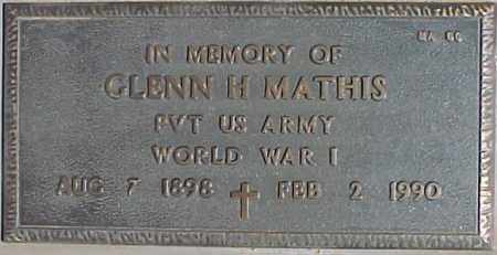 MATHIS, GLENN H - Maricopa County, Arizona | GLENN H MATHIS - Arizona Gravestone Photos