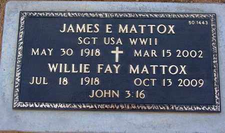 MATTOX, JAMES E. - Maricopa County, Arizona | JAMES E. MATTOX - Arizona Gravestone Photos