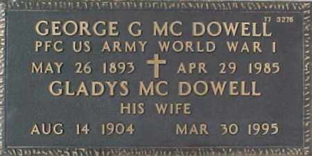 MCDOWELL, GLADYS - Maricopa County, Arizona | GLADYS MCDOWELL - Arizona Gravestone Photos