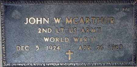 MCARTHUR, JOHN W. - Maricopa County, Arizona | JOHN W. MCARTHUR - Arizona Gravestone Photos