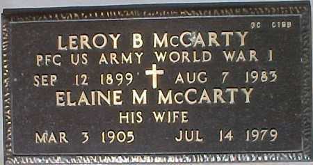 MCCARTY, ELAINE M. - Maricopa County, Arizona | ELAINE M. MCCARTY - Arizona Gravestone Photos