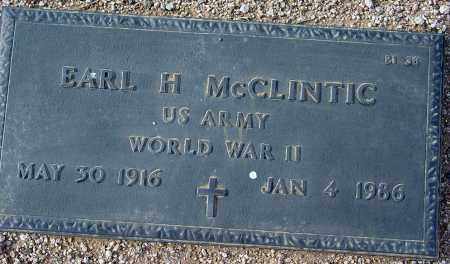 MCCLINTIC, EARL H. - Maricopa County, Arizona | EARL H. MCCLINTIC - Arizona Gravestone Photos