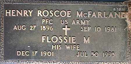 MCFARLAND, FLOSSIE M - Maricopa County, Arizona | FLOSSIE M MCFARLAND - Arizona Gravestone Photos