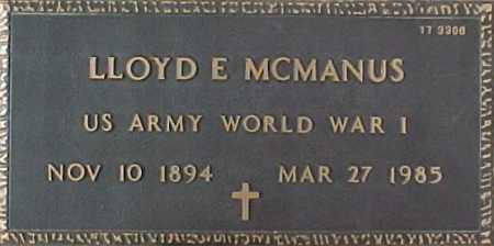 MCMANUS, LLOYD E. - Maricopa County, Arizona | LLOYD E. MCMANUS - Arizona Gravestone Photos