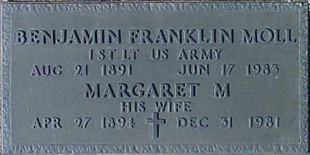 MOLL, BENJAMIN FRANKLIN - Maricopa County, Arizona | BENJAMIN FRANKLIN MOLL - Arizona Gravestone Photos