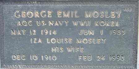 MOSLEY, IZA LOUISE - Maricopa County, Arizona | IZA LOUISE MOSLEY - Arizona Gravestone Photos