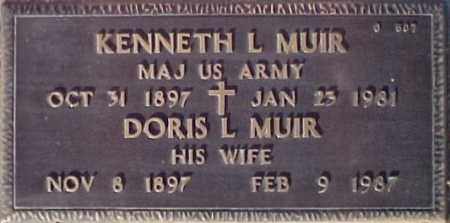 MUIR, KENNETH L. - Maricopa County, Arizona | KENNETH L. MUIR - Arizona Gravestone Photos
