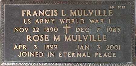 MULVILLE, ROSE M. - Maricopa County, Arizona | ROSE M. MULVILLE - Arizona Gravestone Photos