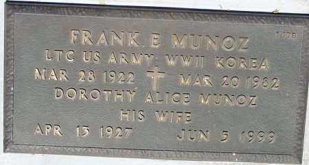 MUNOZ, FRANK E. - Maricopa County, Arizona | FRANK E. MUNOZ - Arizona Gravestone Photos