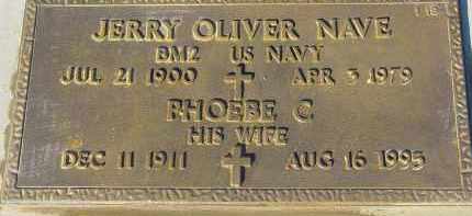 NAVE, JERRY OLIVER - Maricopa County, Arizona | JERRY OLIVER NAVE - Arizona Gravestone Photos