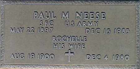 NEESE, PAUL M - Maricopa County, Arizona | PAUL M NEESE - Arizona Gravestone Photos