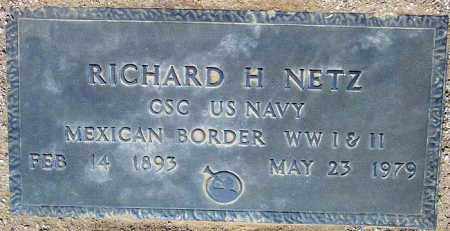 NETZ, RICHARD H. - Maricopa County, Arizona | RICHARD H. NETZ - Arizona Gravestone Photos