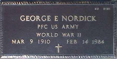 NORDICK, GEORGE E. - Maricopa County, Arizona | GEORGE E. NORDICK - Arizona Gravestone Photos
