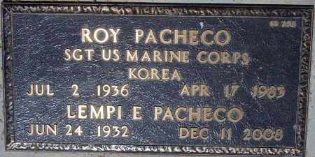 PACHECO, ROY - Maricopa County, Arizona | ROY PACHECO - Arizona Gravestone Photos