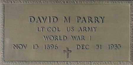 PARRY, DAVID M - Maricopa County, Arizona | DAVID M PARRY - Arizona Gravestone Photos