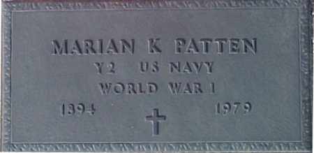 PATTEN, MARIAN K. - Maricopa County, Arizona | MARIAN K. PATTEN - Arizona Gravestone Photos