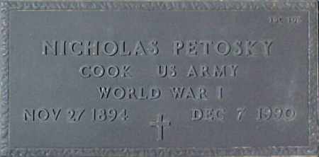 PETOSKY, NICHOLAS - Maricopa County, Arizona | NICHOLAS PETOSKY - Arizona Gravestone Photos