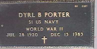 PORTER, DYRL B. - Maricopa County, Arizona | DYRL B. PORTER - Arizona Gravestone Photos
