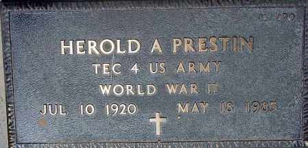 PRESTIN, HEROLD A. - Maricopa County, Arizona | HEROLD A. PRESTIN - Arizona Gravestone Photos