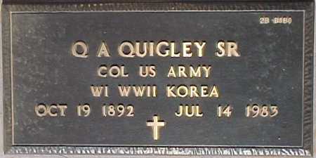 QUIGLEY, Q. A., SR. - Maricopa County, Arizona | Q. A., SR. QUIGLEY - Arizona Gravestone Photos