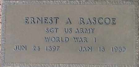 RASCOE, ERNEST A - Maricopa County, Arizona | ERNEST A RASCOE - Arizona Gravestone Photos