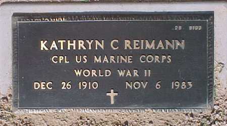REIMANN, KATHRYN C. - Maricopa County, Arizona | KATHRYN C. REIMANN - Arizona Gravestone Photos