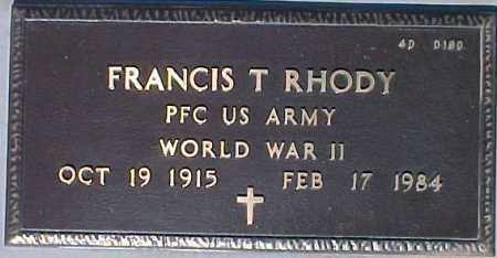 RHODY, FRANCIS T. - Maricopa County, Arizona | FRANCIS T. RHODY - Arizona Gravestone Photos