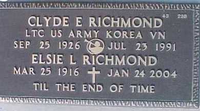 RICHMOND, ELSIE L. - Maricopa County, Arizona | ELSIE L. RICHMOND - Arizona Gravestone Photos