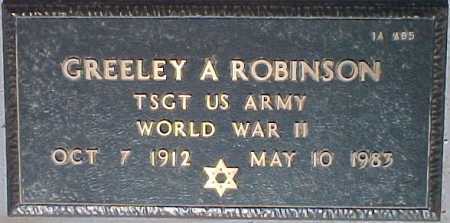 ROBINSON, GREELEY A. - Maricopa County, Arizona | GREELEY A. ROBINSON - Arizona Gravestone Photos