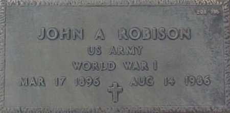 ROBISON, JOHN A. - Maricopa County, Arizona | JOHN A. ROBISON - Arizona Gravestone Photos
