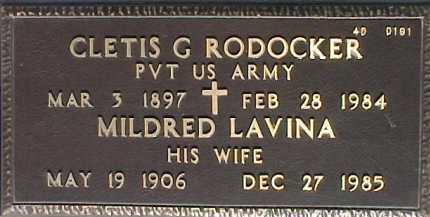 RODOCKER, CLETIS G. - Maricopa County, Arizona | CLETIS G. RODOCKER - Arizona Gravestone Photos