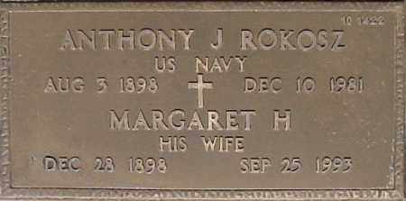 ROKOSZ, MARGARET H - Maricopa County, Arizona | MARGARET H ROKOSZ - Arizona Gravestone Photos