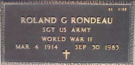 RONDEAU, ROLAND G. - Maricopa County, Arizona | ROLAND G. RONDEAU - Arizona Gravestone Photos