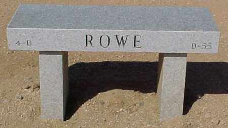 ROWE, HAROLD E. - Maricopa County, Arizona | HAROLD E. ROWE - Arizona Gravestone Photos