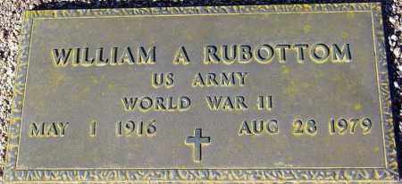 RUBOTTOM, WILLIAM A. - Maricopa County, Arizona | WILLIAM A. RUBOTTOM - Arizona Gravestone Photos