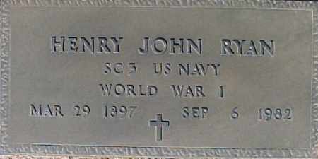 RYAN, HENRY JOHN - Maricopa County, Arizona | HENRY JOHN RYAN - Arizona Gravestone Photos