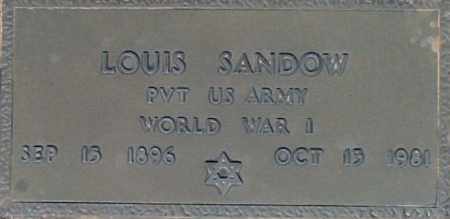 SANDOW, LOUIS - Maricopa County, Arizona | LOUIS SANDOW - Arizona Gravestone Photos