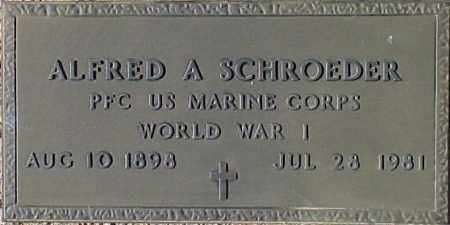 SCHROEDER, ALFRED A. - Maricopa County, Arizona | ALFRED A. SCHROEDER - Arizona Gravestone Photos