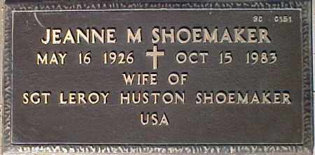 SHOEMAKER, JEANNE M. - Maricopa County, Arizona | JEANNE M. SHOEMAKER - Arizona Gravestone Photos
