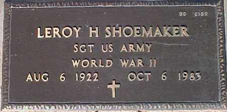 SHOEMAKER, LEROY H. - Maricopa County, Arizona | LEROY H. SHOEMAKER - Arizona Gravestone Photos