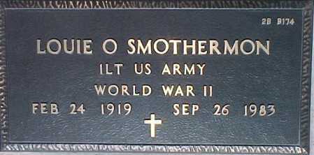 SMOTHERMON, LOUIE O. - Maricopa County, Arizona | LOUIE O. SMOTHERMON - Arizona Gravestone Photos