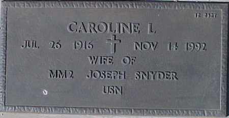 SNDER, CAROLINE L - Maricopa County, Arizona | CAROLINE L SNDER - Arizona Gravestone Photos