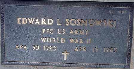 SOSNOWSKI, EDWARD L. - Maricopa County, Arizona | EDWARD L. SOSNOWSKI - Arizona Gravestone Photos