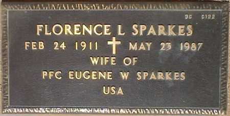 SPARKES, FLORENCE L. - Maricopa County, Arizona | FLORENCE L. SPARKES - Arizona Gravestone Photos