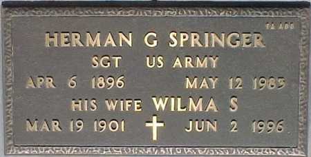 SPRINGER, WILMA S. - Maricopa County, Arizona | WILMA S. SPRINGER - Arizona Gravestone Photos