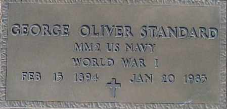 STANDARD, GEORGE OLIVER - Maricopa County, Arizona | GEORGE OLIVER STANDARD - Arizona Gravestone Photos