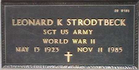 STRODTBECK, LEONARD K. - Maricopa County, Arizona | LEONARD K. STRODTBECK - Arizona Gravestone Photos